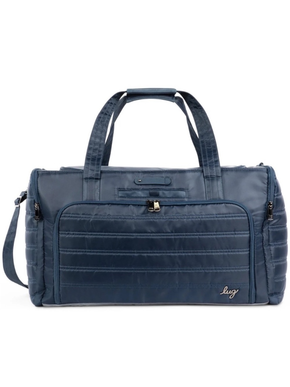 Lug Trolley Duffel Bag Navy Blue